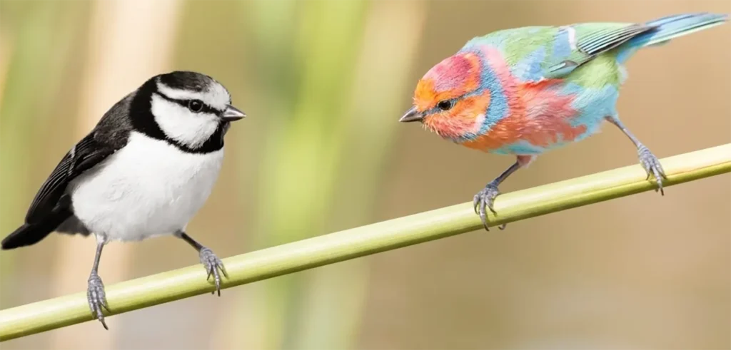 Oiseaux Couleurs Coeur Entreprise